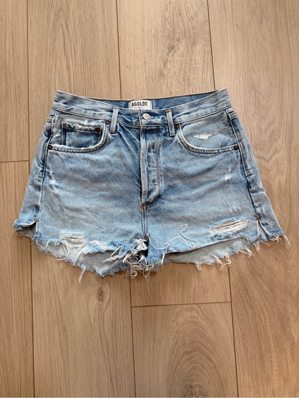 AGOLDE Jaden Hi Rise Cut Off Short